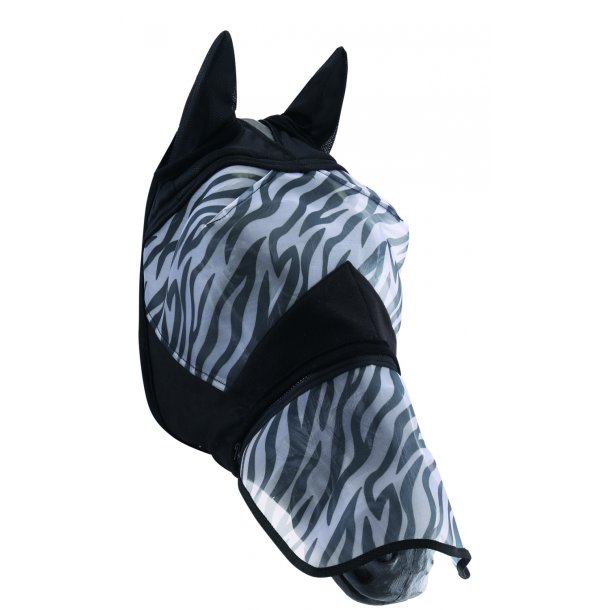 HG- Zebra Fluemaske med avtagbar mule